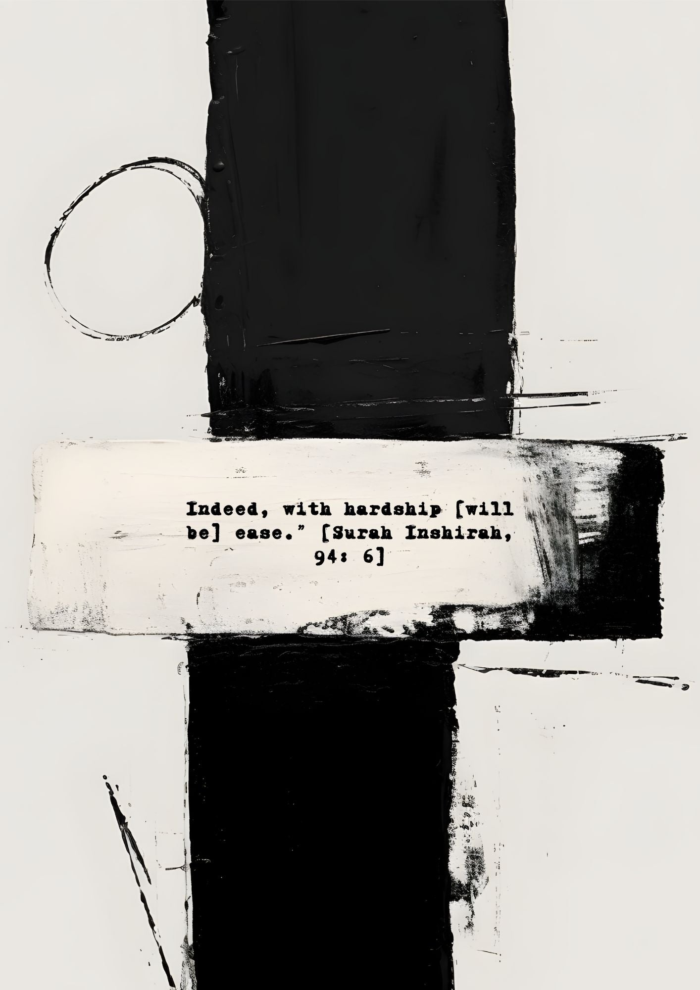 Koransuren Posterset in schwarz-beige