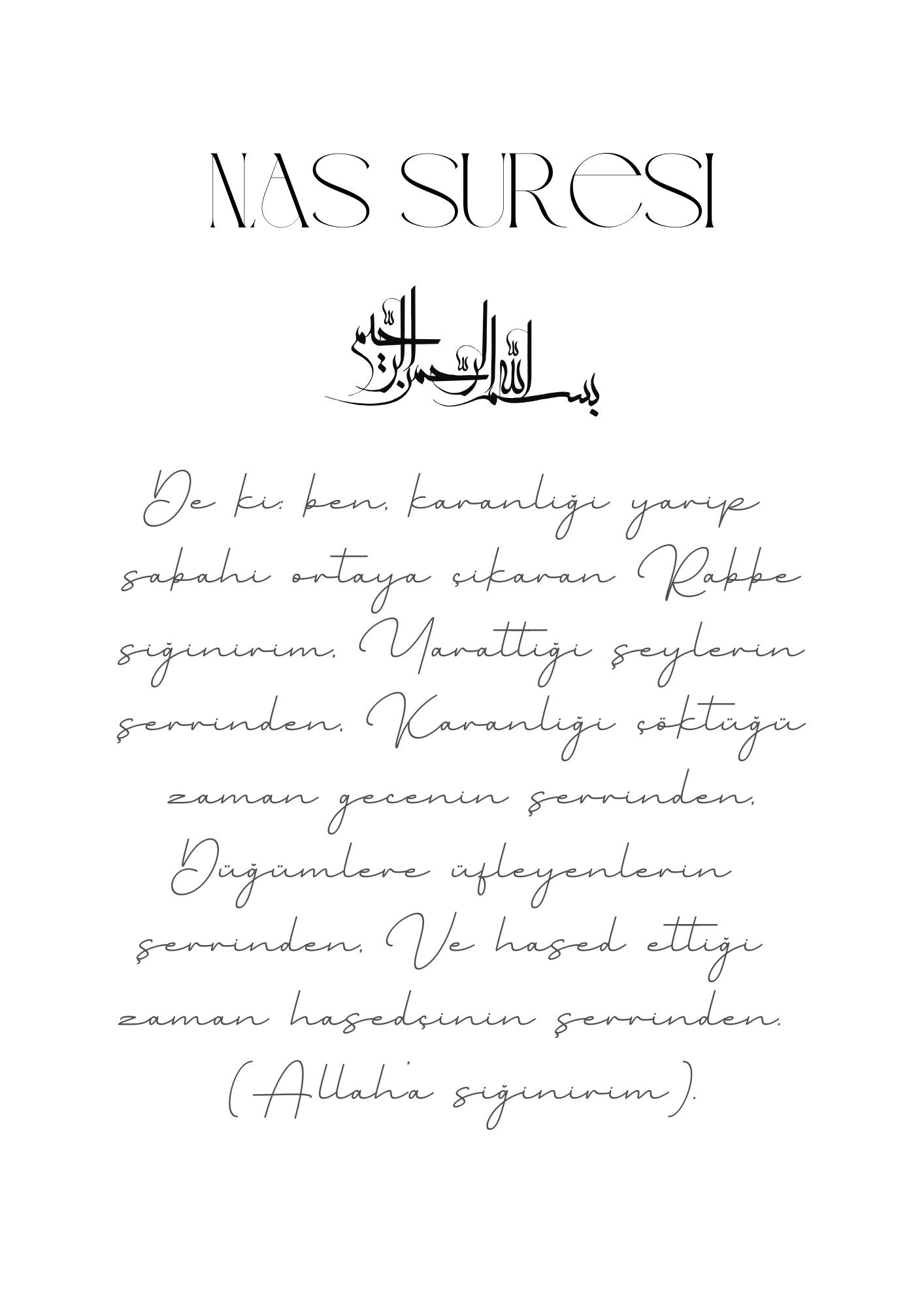 Kafirun, Nas ve Falak suresi