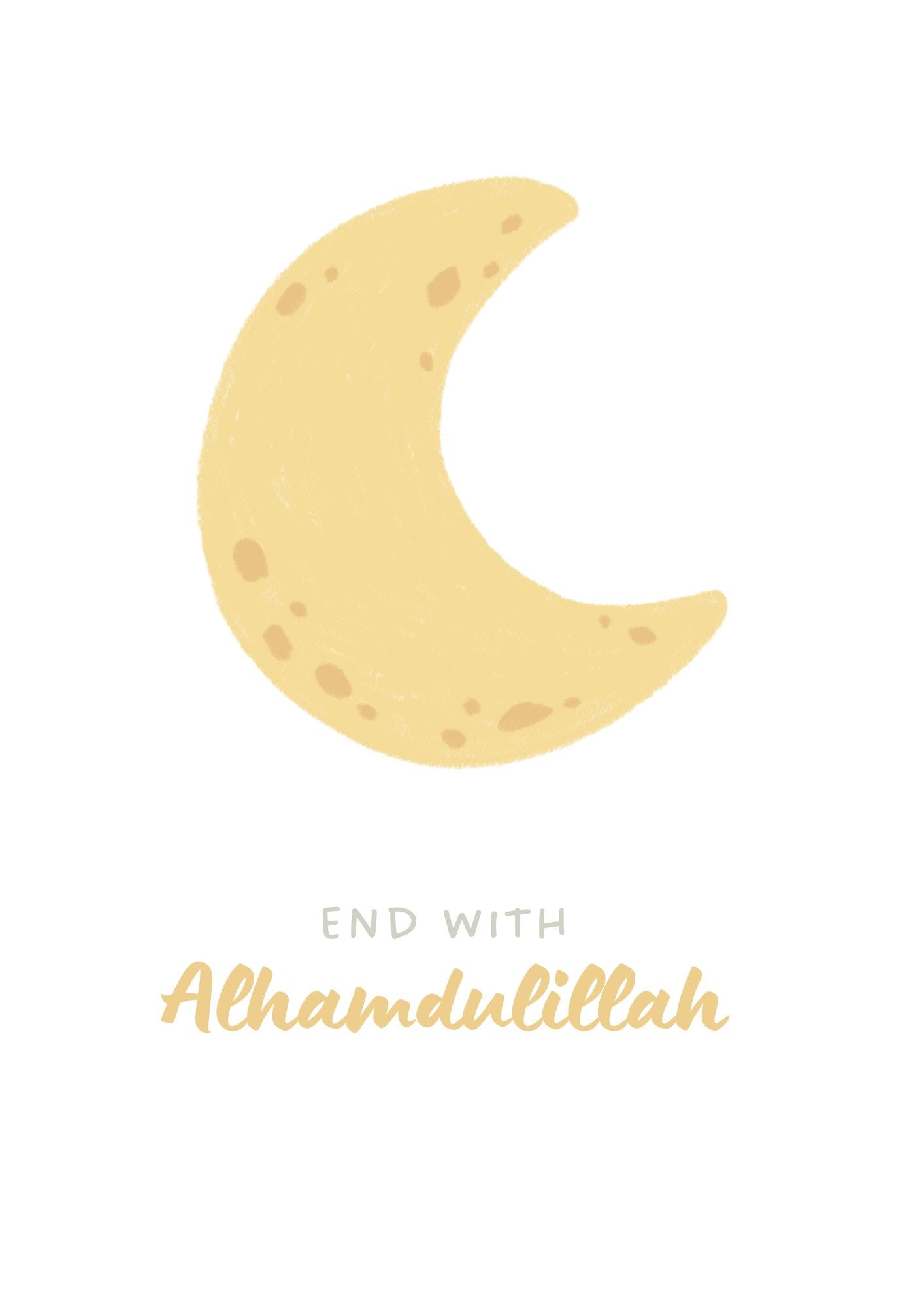 Bismillah Alhamdulillah Posterset für Kinder