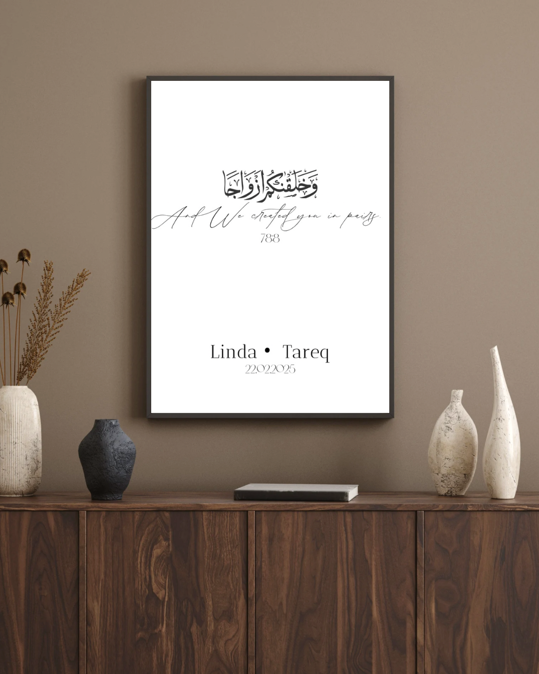 Poster And We created you in pairs