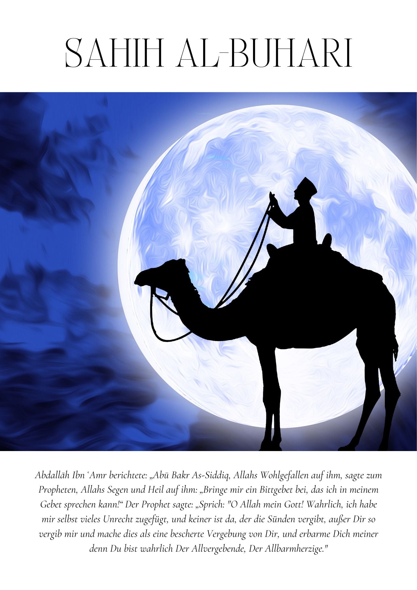 Zitat aus Sahih Al-Buhari Poster