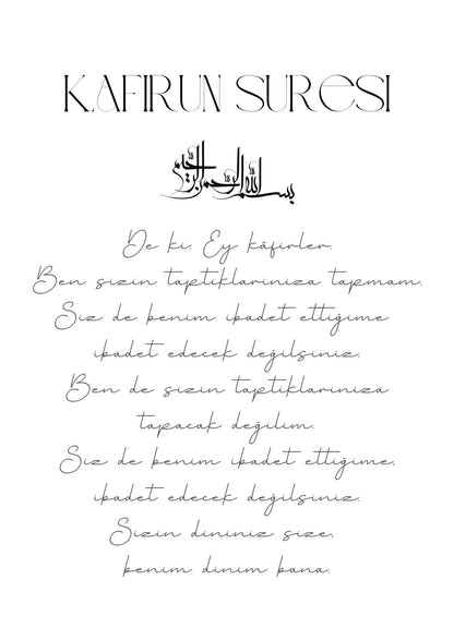 Kafirun, Nas ve Falak suresi