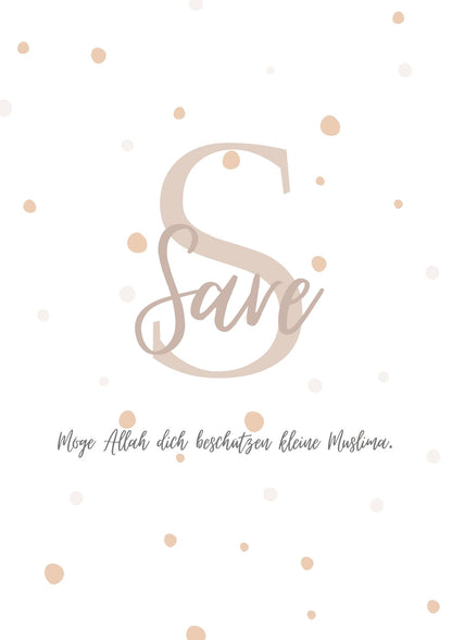 Buchstabenposter mit Blumen für Kinder