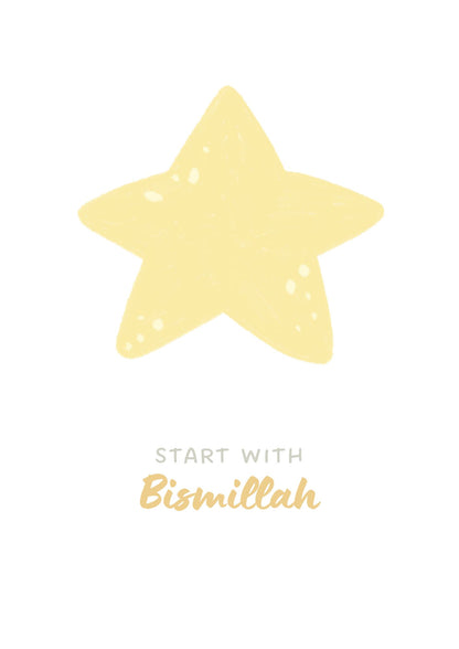 Bismillah Alhamdulillah Posterset für Kinder