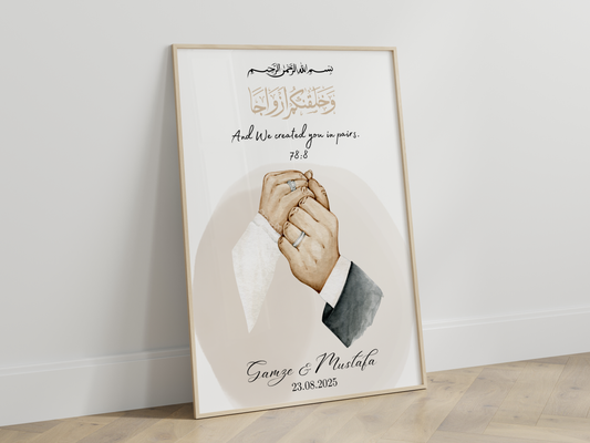 Händeposter mit Basmala