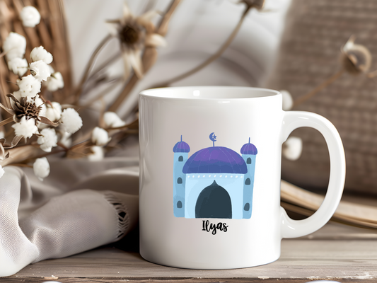 Tasse für Jungs mit einer blauen Moschee