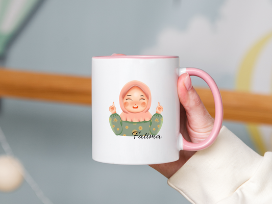 Rosa Hijabi Tasse