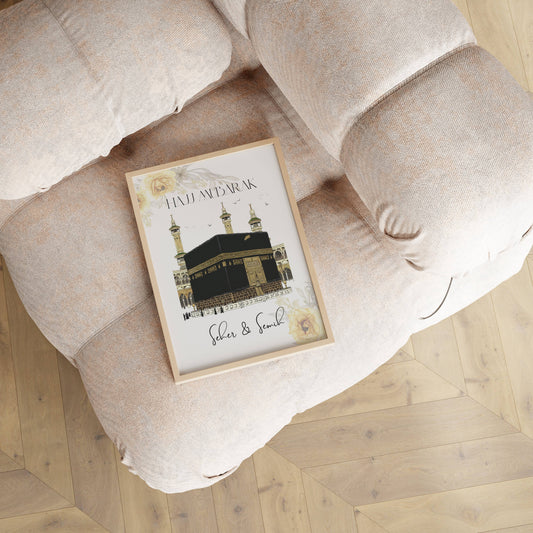 Florales Kaaba Poster